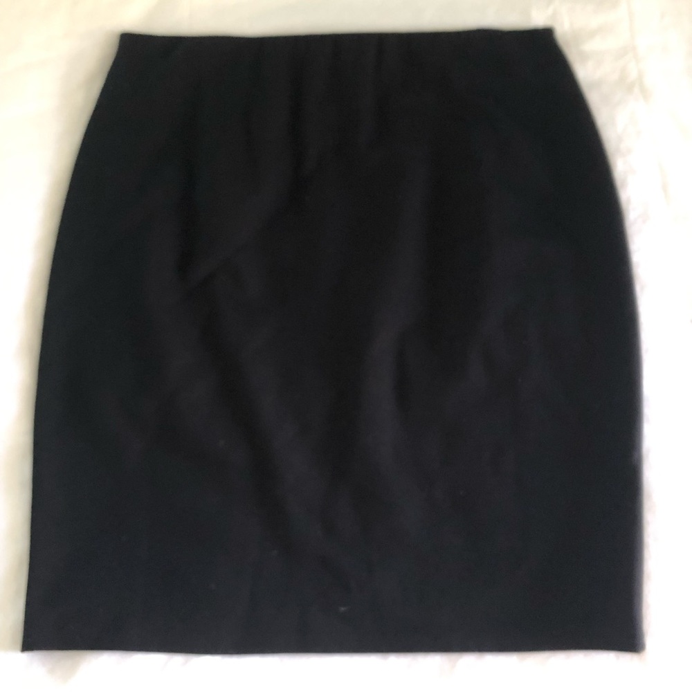 Black Stretch Loft Pencil Skirt